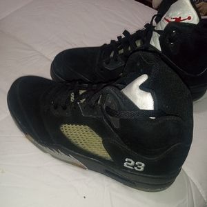 Nike Air Jordan 5 Retro Black Metallic Size 11